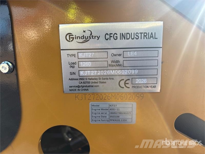 CFG KJT27 Mini Compact Track Loader (Unused) Skid steer loaders