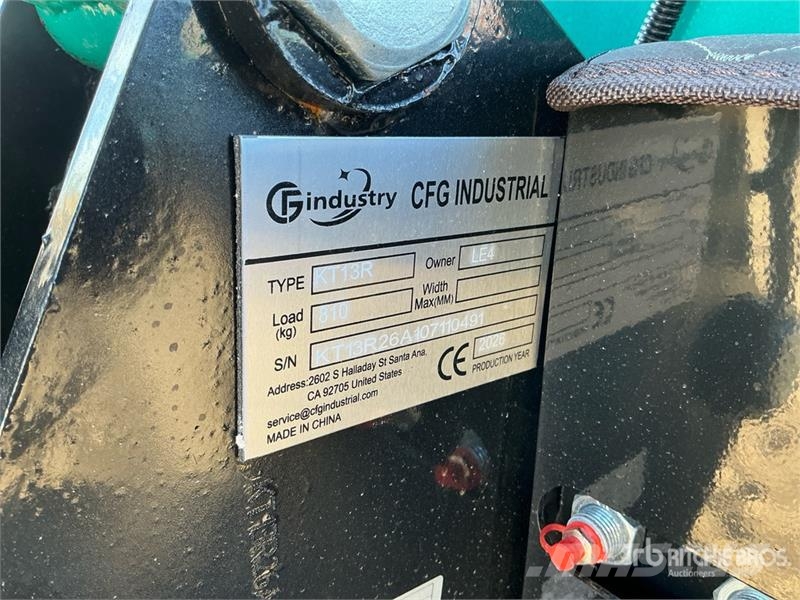CFG KT13R Mini Excavator (Unused) Minigrävare < 7t