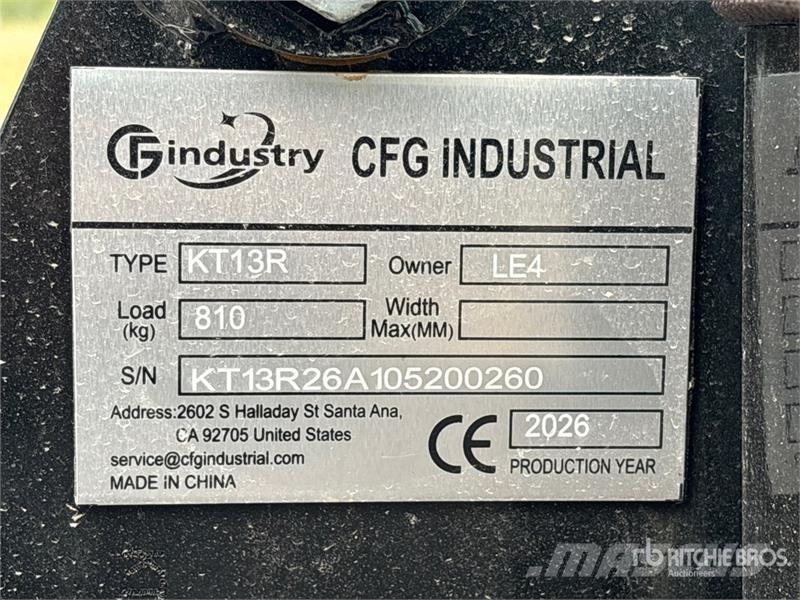 CFG KT13R Mini Excavator (Unused) 小型挖掘机