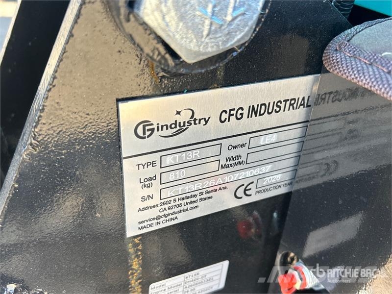 CFG KT13R Mini Excavator (Unused) Minigravemaskiner