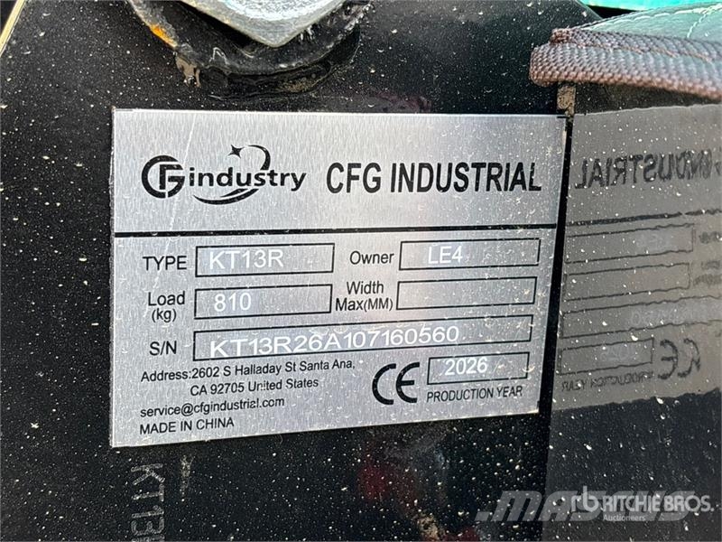 CFG KT13R Mini Excavator (Unused) Miniescavatori