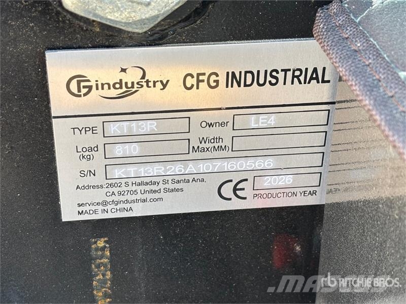 CFG KT13R Mini Excavator (Unused) Minigravemaskiner