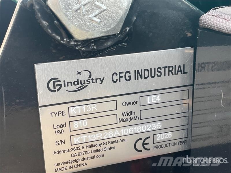 CFG KT13R Mini Excavator (Unused) Εκσκαφάκι (διαβολάκι) < 7t