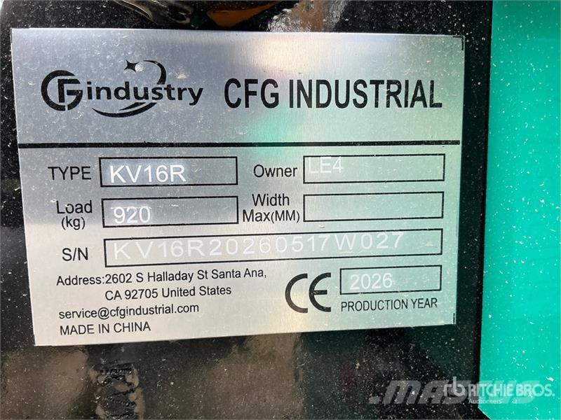 CFG KV16R Εκσκαφάκι (διαβολάκι) < 7t