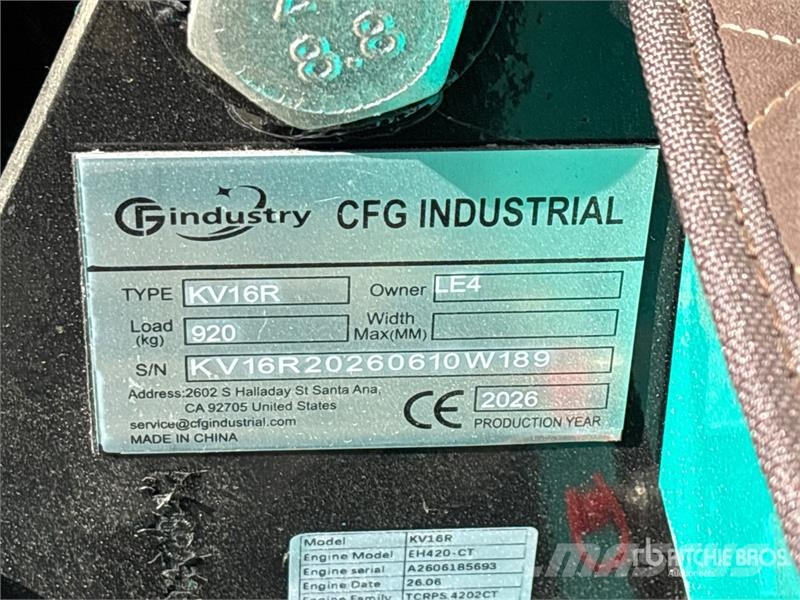 CFG KV16R Mini Excavator (Unused) Mini excavadoras < 7t