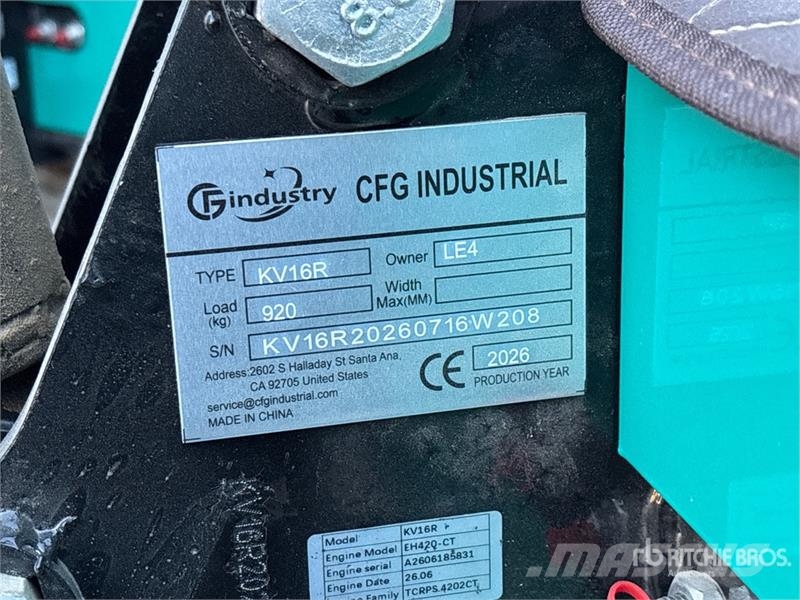 CFG KV16R Mini Excavator (Unused) Mini bageri <7t