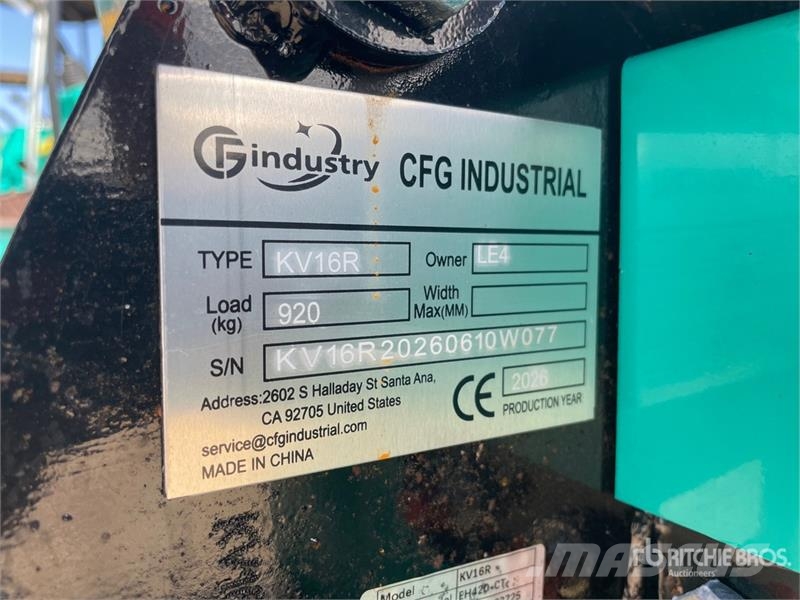 CFG KV16R Mini Excavator (Unused) Εκσκαφάκι (διαβολάκι) < 7t