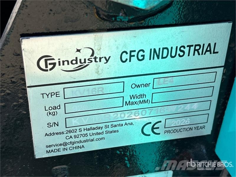 CFG KV16R Mini Excavator (Unused) Mini kotrók < 7t