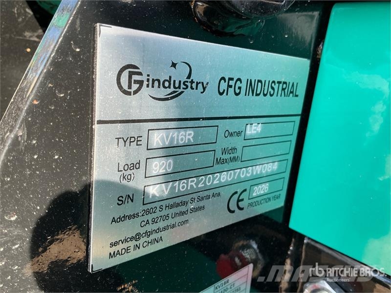 CFG KV16R Mini Excavator (Unused) Mini rýpadla < 7t