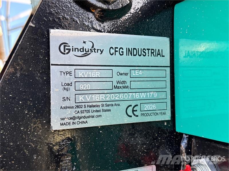 CFG KV16R Mini Excavator (Unused) Mini kotrók < 7t