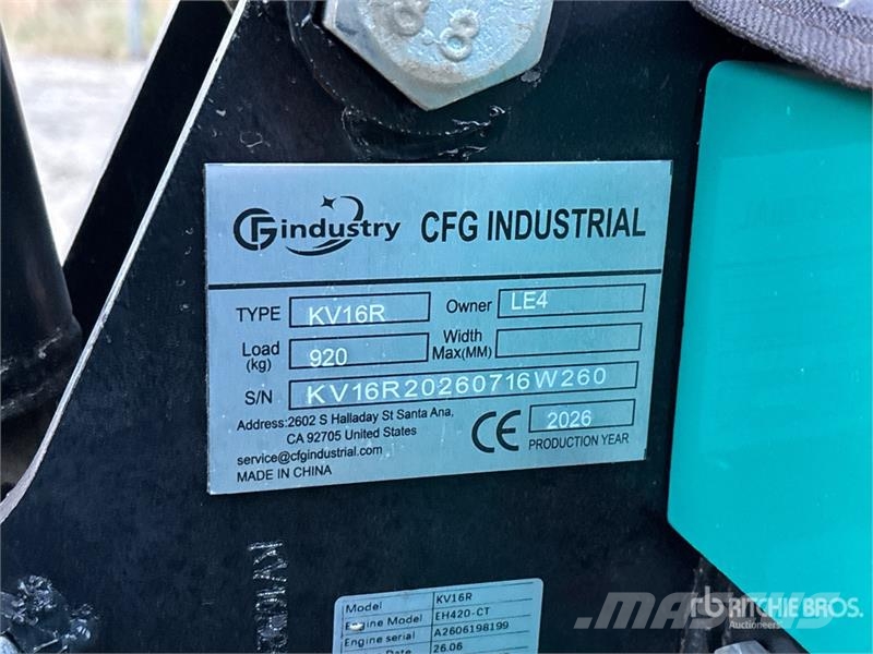 CFG KV16R Mini Excavator (Unused) Mini rýpadla < 7t