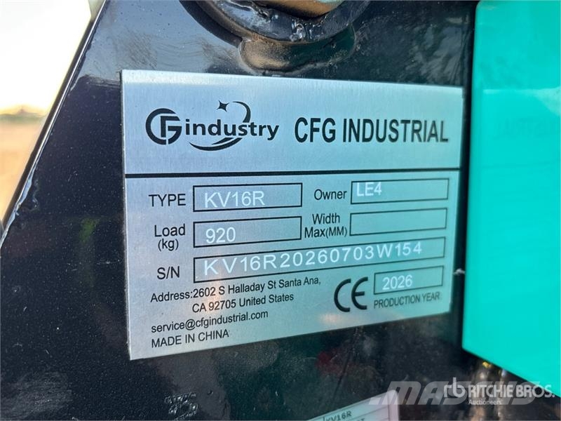 CFG KV16R Mini Excavator (Unused) Mini ekskavatori < 7 t