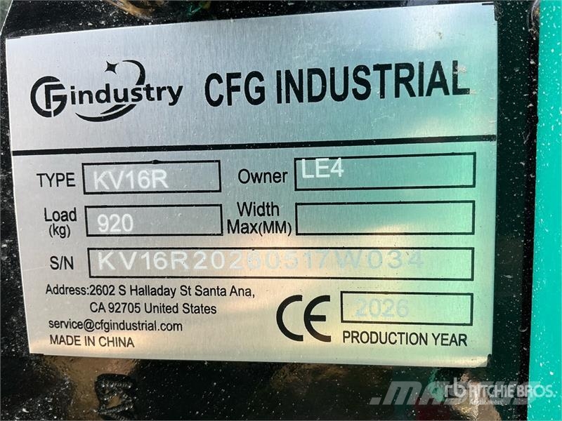 CFG KV16R Mini Excavator (Unused) Minigraafmachines < 7t