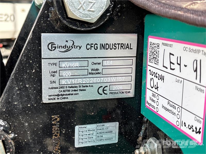 CFG KV16R Mini Excavator (Unused) Mini kotrók < 7t