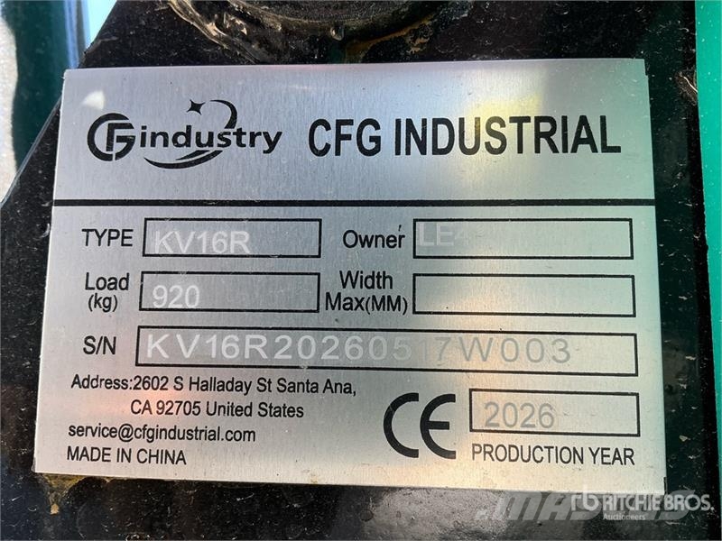 CFG KV16R Mini Excavator (Unused) 小型挖掘机
