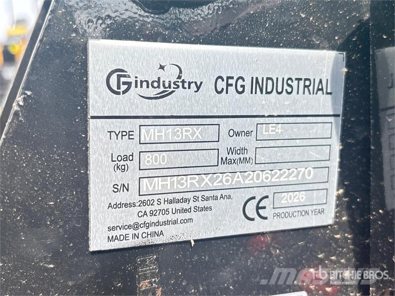 CFG MH13RX Mini Excavator (Unused) Minigravemaskiner