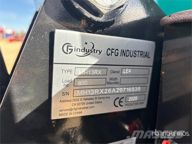 CFG MH13RX Mini Excavator (Unused) Mini excavators < 7t