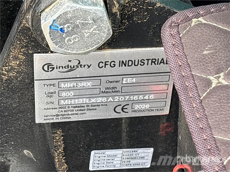 CFG MH13RX Mini Excavator (Unused) Mini excavators < 7t (Mini diggers)