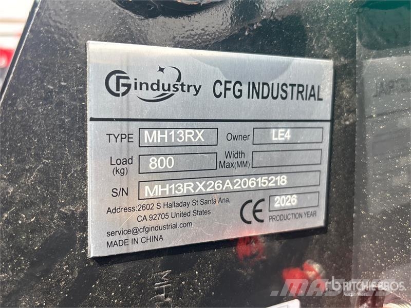 CFG MH13RX Mini Excavator (Unused) Mini ekskavatoriai < 7 t