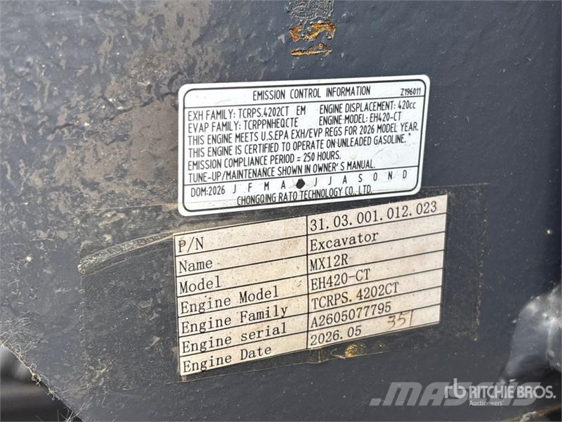 CFG MX12R Mini Excavator (Unused) Minikaivukoneet < 7t