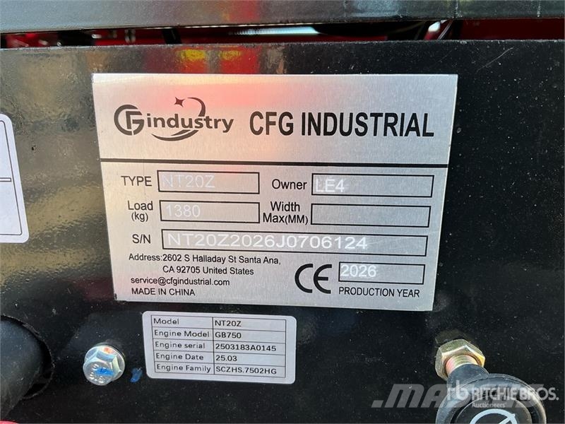 CFG NT20Z Mini Excavator (Unused) Міні-екскаватори < 7т