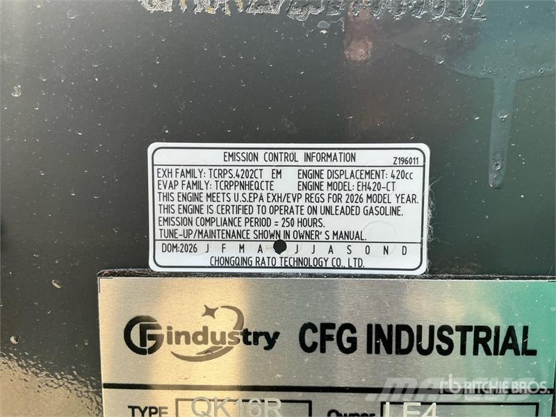 CFG QK16R Mini Excavator (Unused) Minigravemaskiner