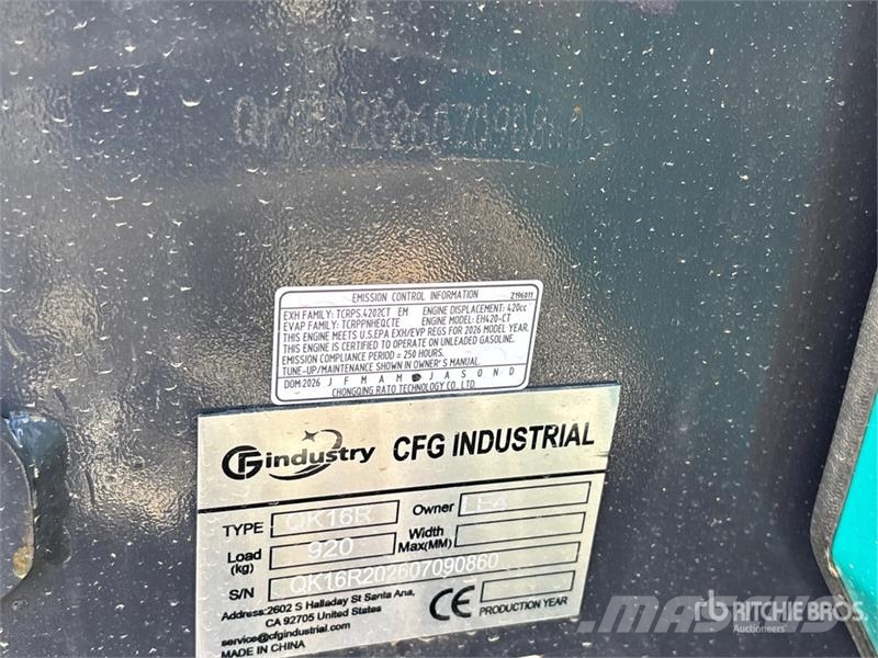 CFG QK16R Mini Excavator (Unused) Mini kotrók < 7t