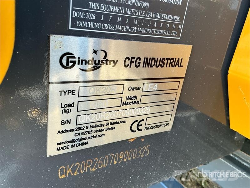 CFG QK20R Mini Excavator (Unused) Mini bageri < 7t