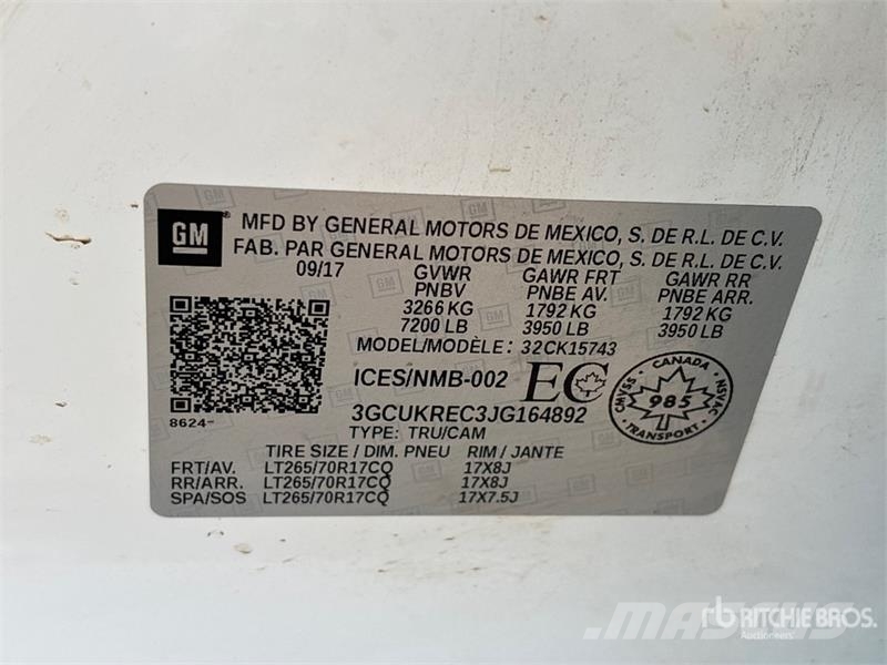 Chevrolet 1500 LT 4x4 Crew Cab Pickup Muu
