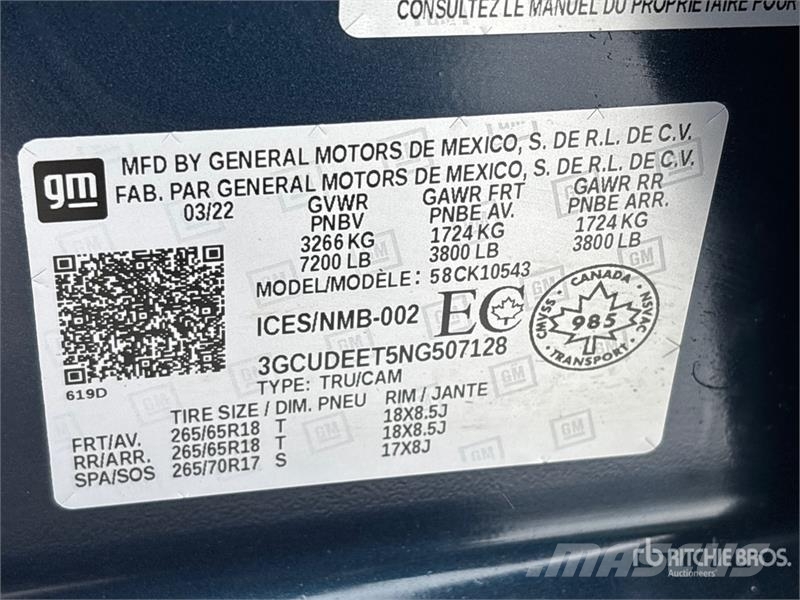 Chevrolet Silverado 1500 RST 4x4 Crew Cab Pickup Drugi