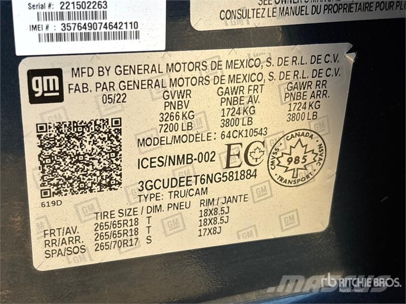 Chevrolet Silverado 1500 4x4 Crew Cab Pickup Drugi
