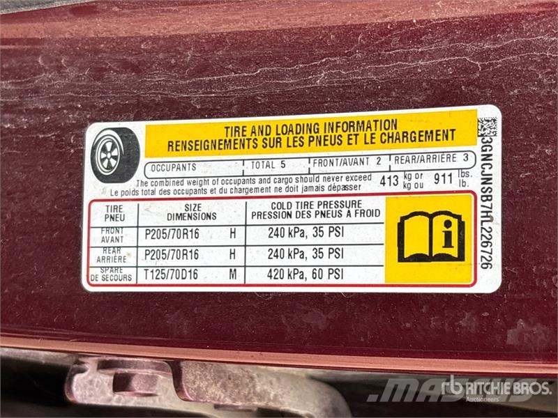 Chevrolet Trax SUV (Inoperable) Kistehergépjárművek
