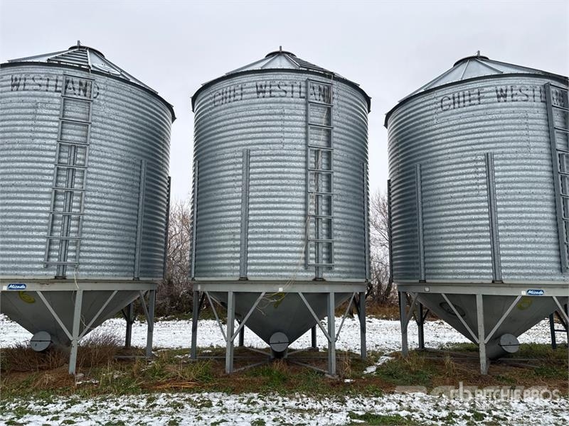Chief-Westland +/- 2200 bu 5 Ring Hopper Grain Bin Stockage, conditionnement - Autres