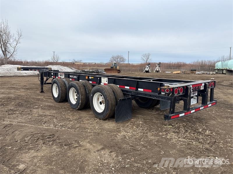 CIMC 40 ft Tri/A Extendable Container Trailer Containerhenger