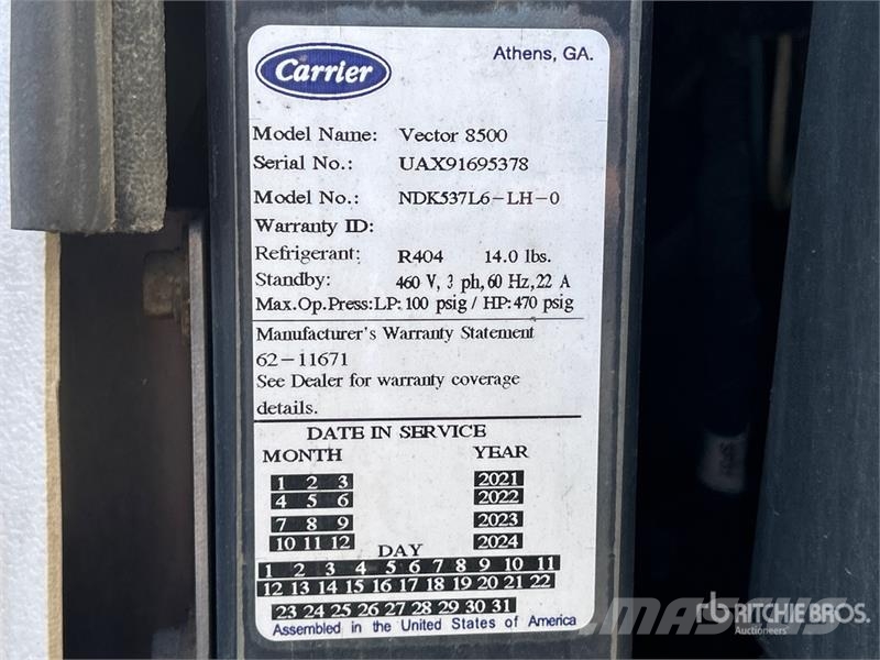 CIMC 53 ft T/A Refrigerated Trailer Frysetrailer Semi