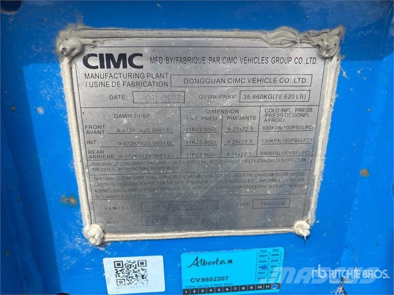 CIMC EX53M3OTC00 Tri/A Extendable Container Trailer Containeranhänger