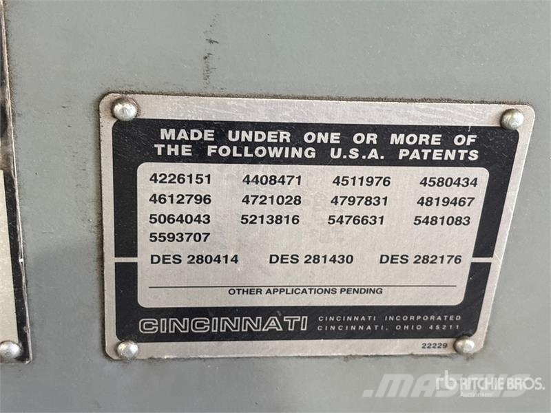  Cincinnati Incorporated CL-707 5X10 Laser Cutting  معدات البناء - غير ذلك