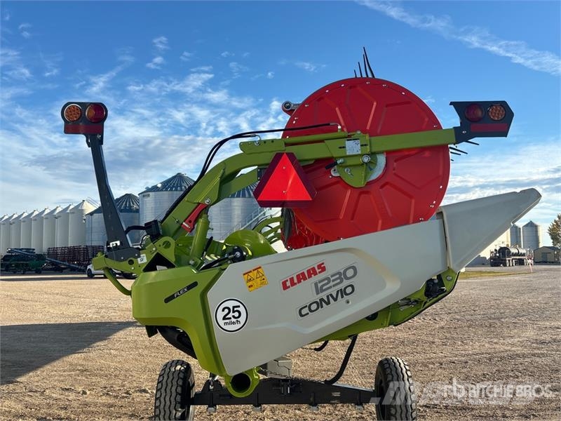 CLAAS Convio 1230 40 ft Flex Draper Combine Header رؤوس الحصادات الدراسات