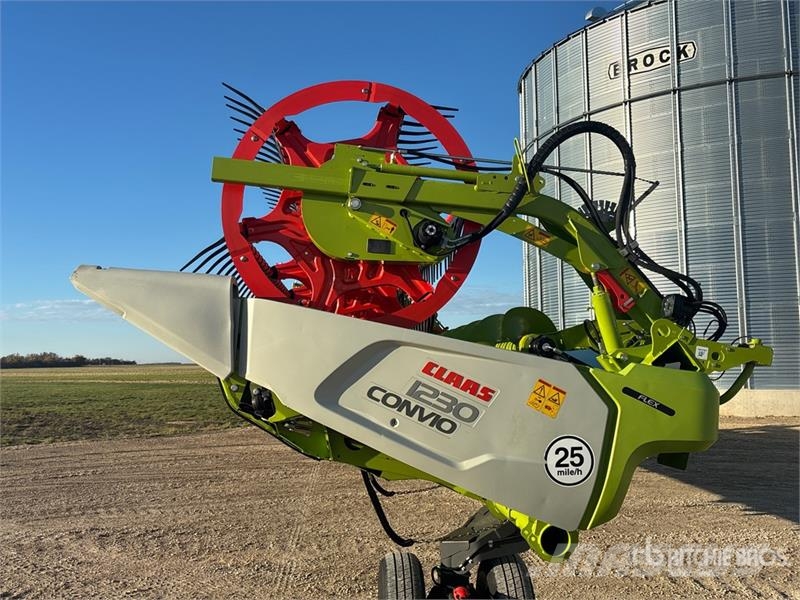 CLAAS Convio 1230 40 ft Flex Draper Combine Header رؤوس الحصادات الدراسات