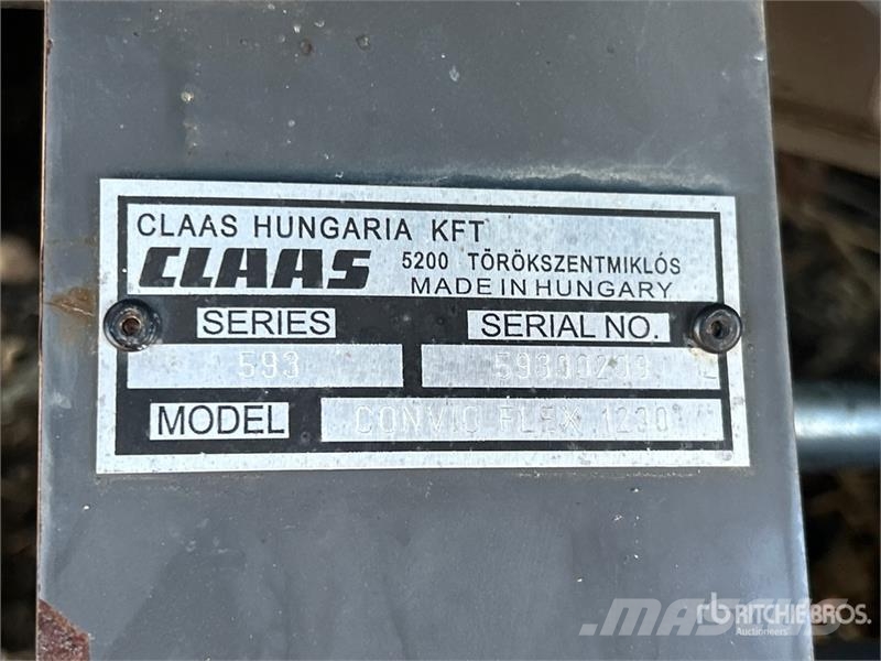 CLAAS Convio Flex 1230 40 ft Flex Draper Combine Header رؤوس الحصادات الدراسات