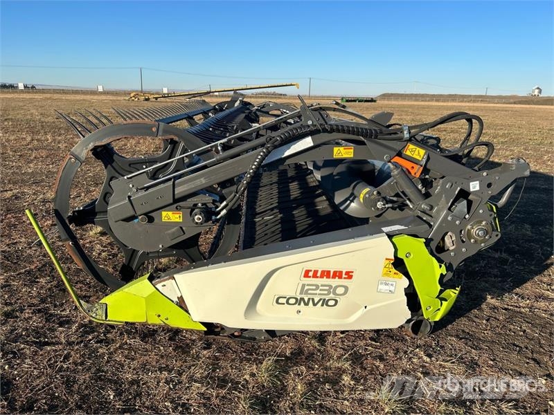 CLAAS Convio Flex 1230 40 ft Flex Draper Combine Header رؤوس الحصادات الدراسات
