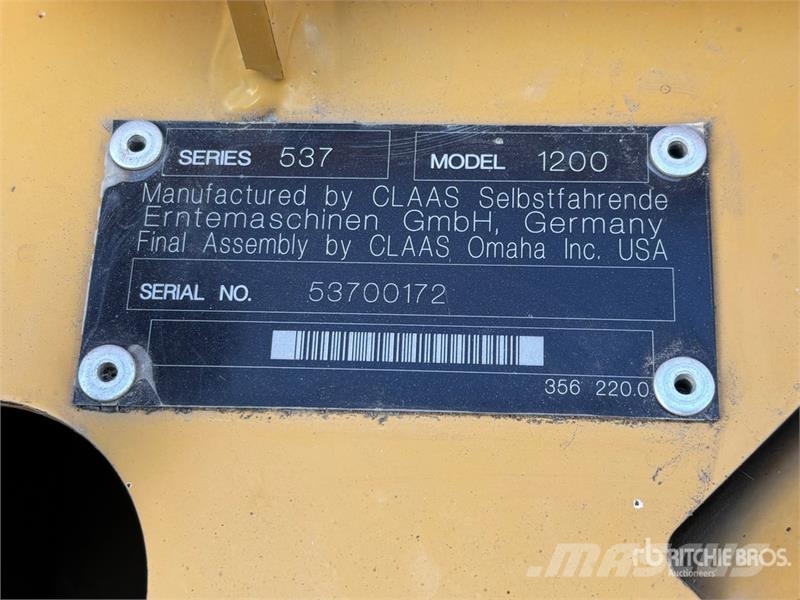 CLAAS Maxflo 1200 Cabezales de cosechadoras combinadas