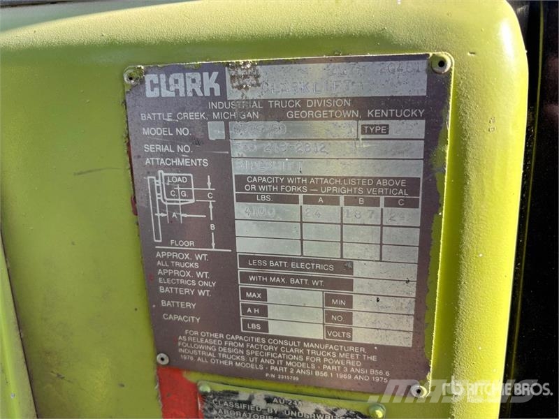 Clark 4100 lb Forklift Kahveltõstukid - muud