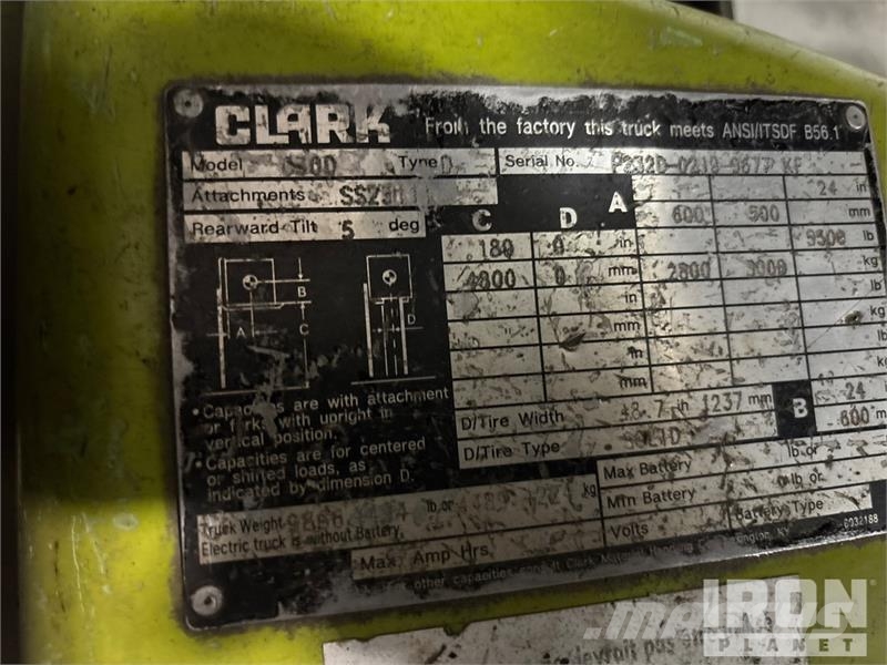 Clark C30D Інше