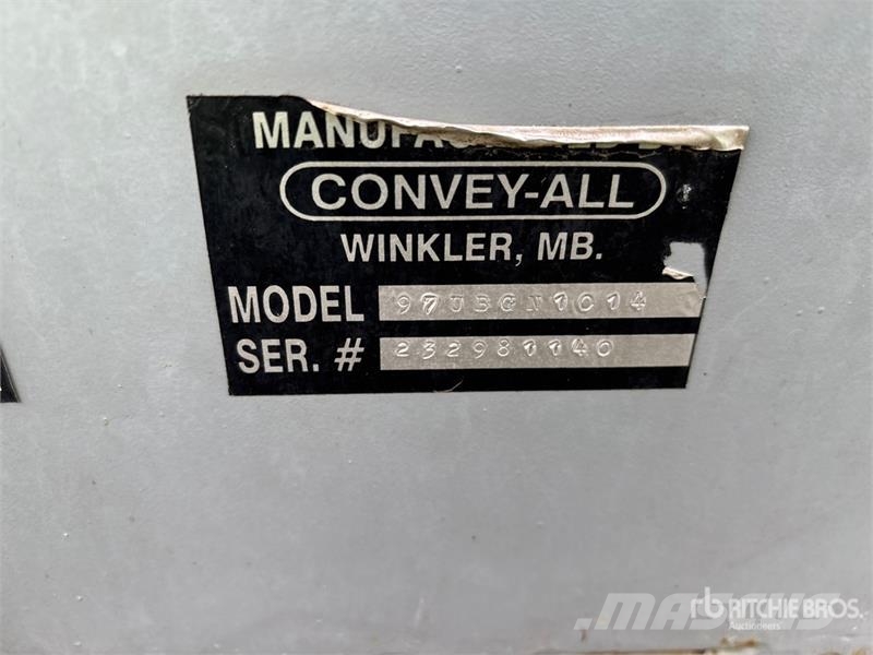 Convey-All 97UBGN1014 10 in x 15 ft Transfer Grain Conveyor Sauterelle, tapis roulant, vis sans fin