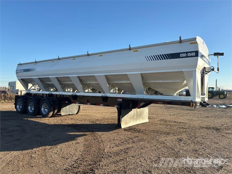 Convey-All CSC1545 40 ft Tri/A Side Dump Seed Tender Trailer 箱式拖车