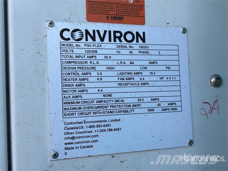  Conviron PGC-Flex Plant Growth Chamber ماكينات زراعية - غير ذلك