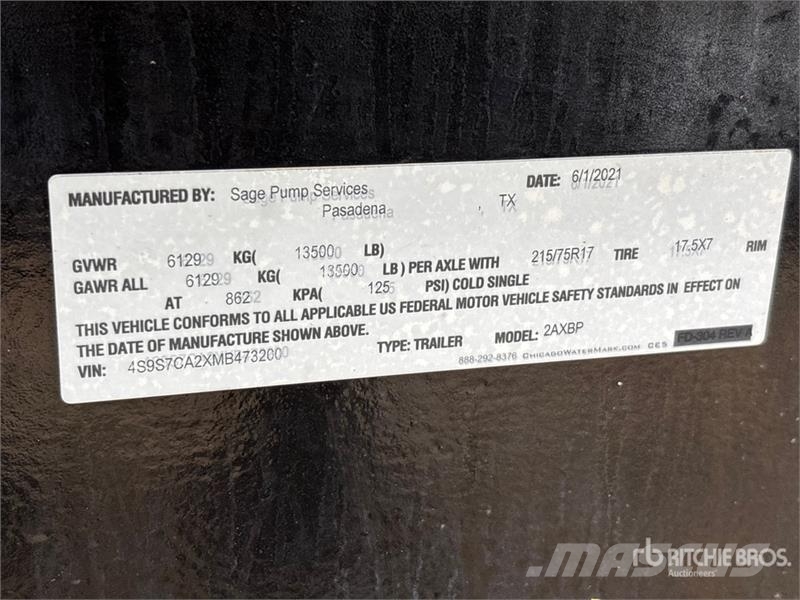 Cornell 6822MX-RP-EM18DB T/A Carrier Trailer-Mounted Water Veepumbad