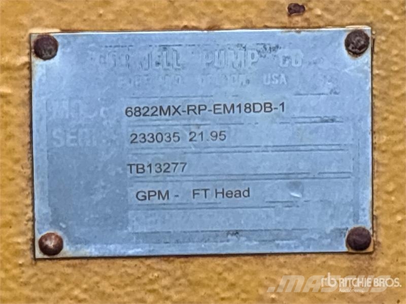 Cornell 6822MX-RP-EM18DB T/A Carrier Trailer-Mounted Water Veepumbad