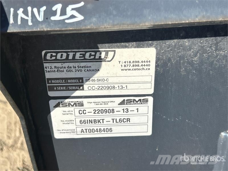 COT 66INBKT-TL6CR 66 in Skid Steer Bucket Žlice